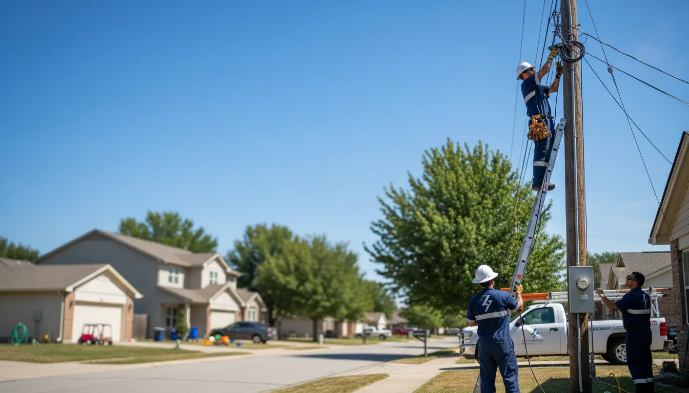 Residential electrician providing installation services in Marble, PA